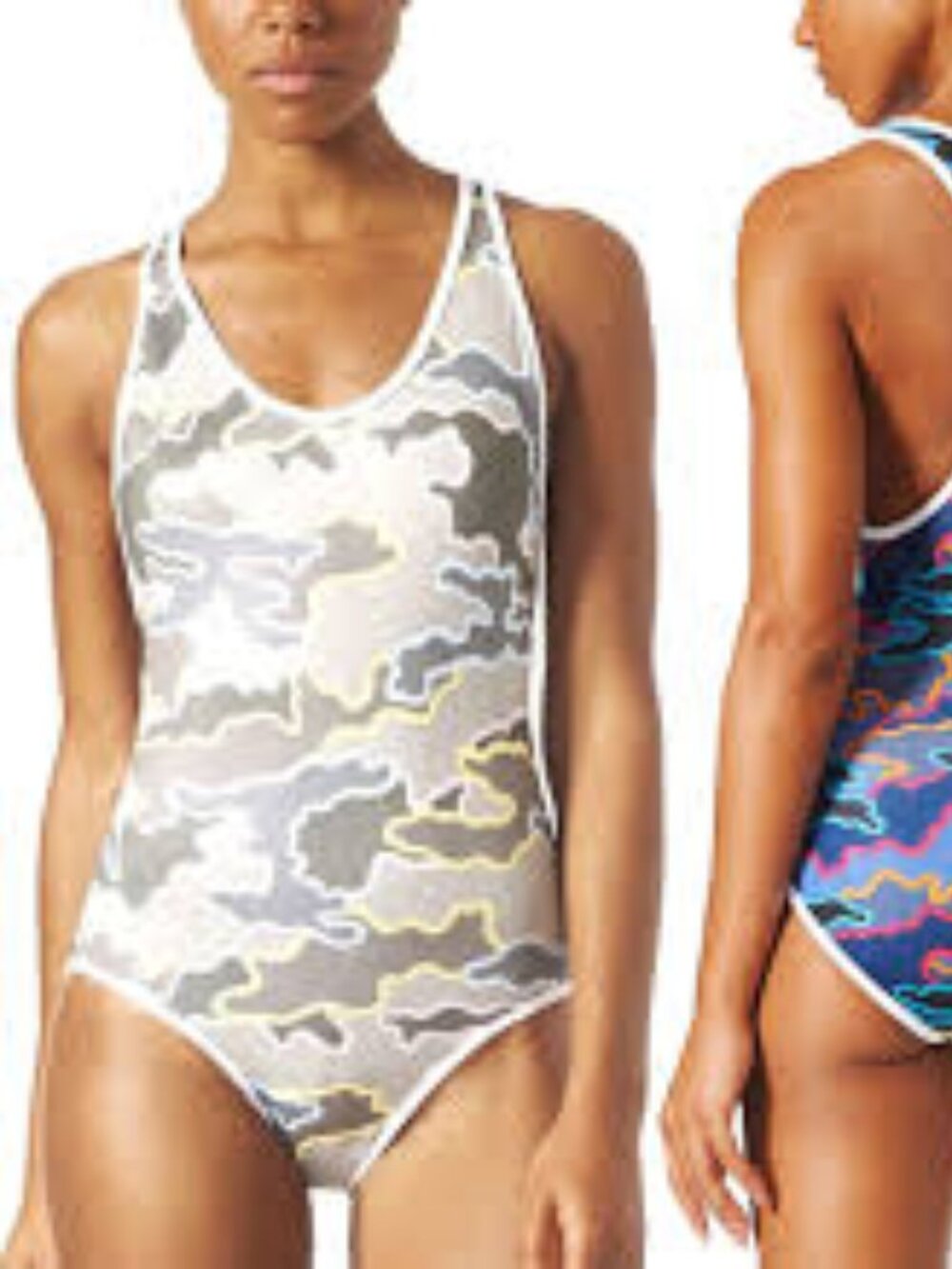 NWT Adidas Stellasport Stella McCartney Bodysuit Camo Sz S